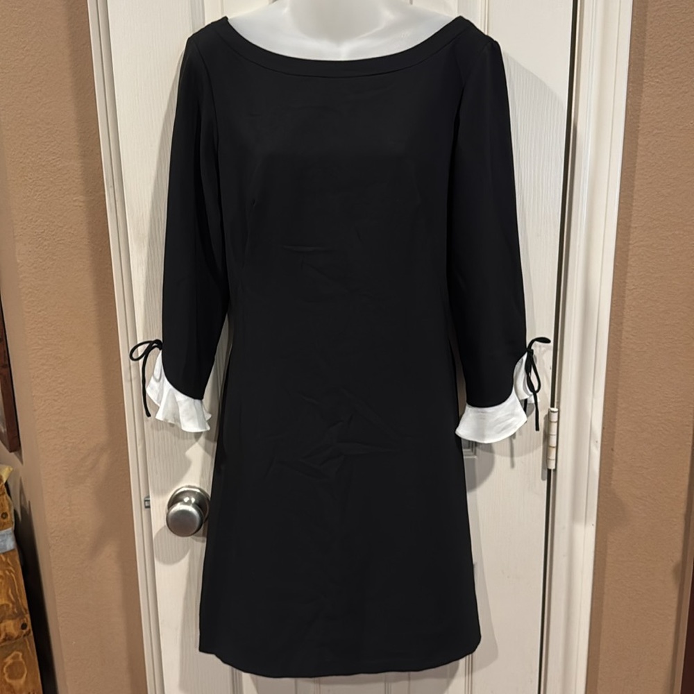 Nanette Lepore Classic Black Shift Dress. Sz 4